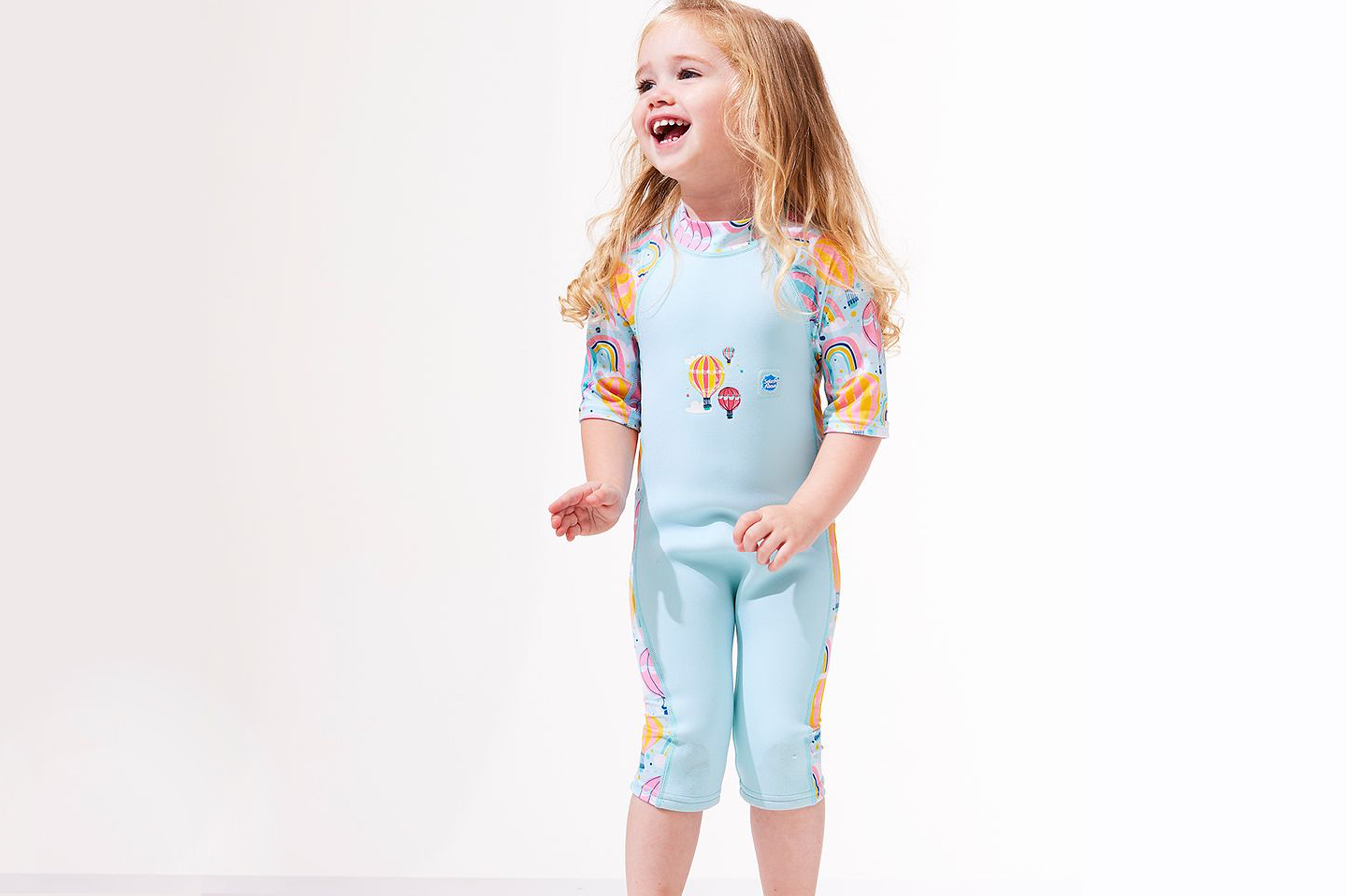 Rashguard met korte mouwen en UV-bescherming voor kinderen 100 Wax blauw Rashguard met korte mouwen en UV-bescherming voor kinderen 100 Wax blauw