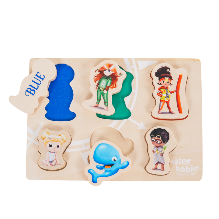 Water Babies Swimvincibles Chunky Wooden Puzzle (6 Pieces)