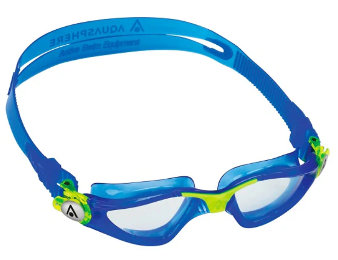 Kids Goggles - Kayenne Junior Swimming Goggles Blue Yellow Clear