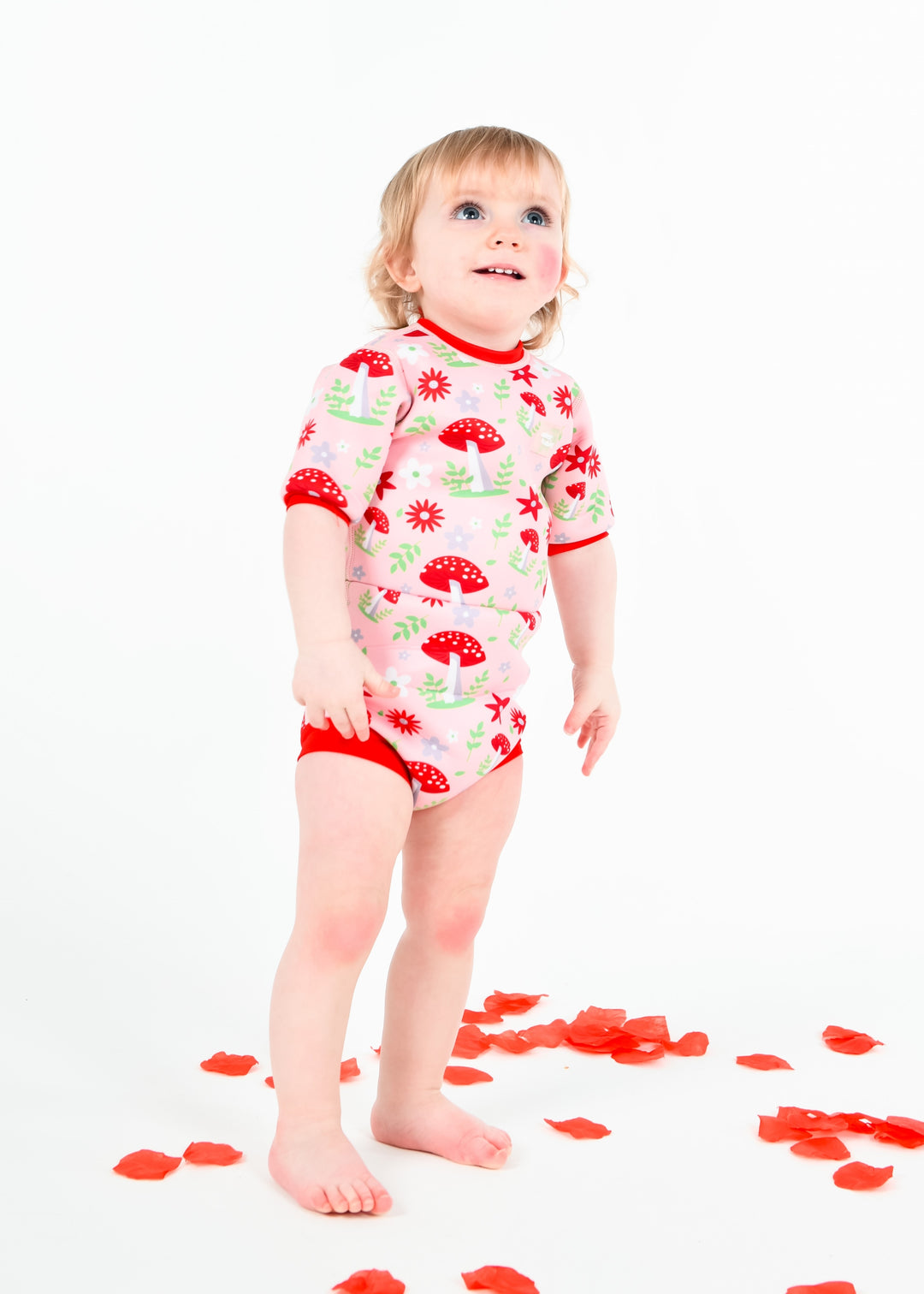 Water Babies Mushroom Blush Happy Nappy Wetsuit