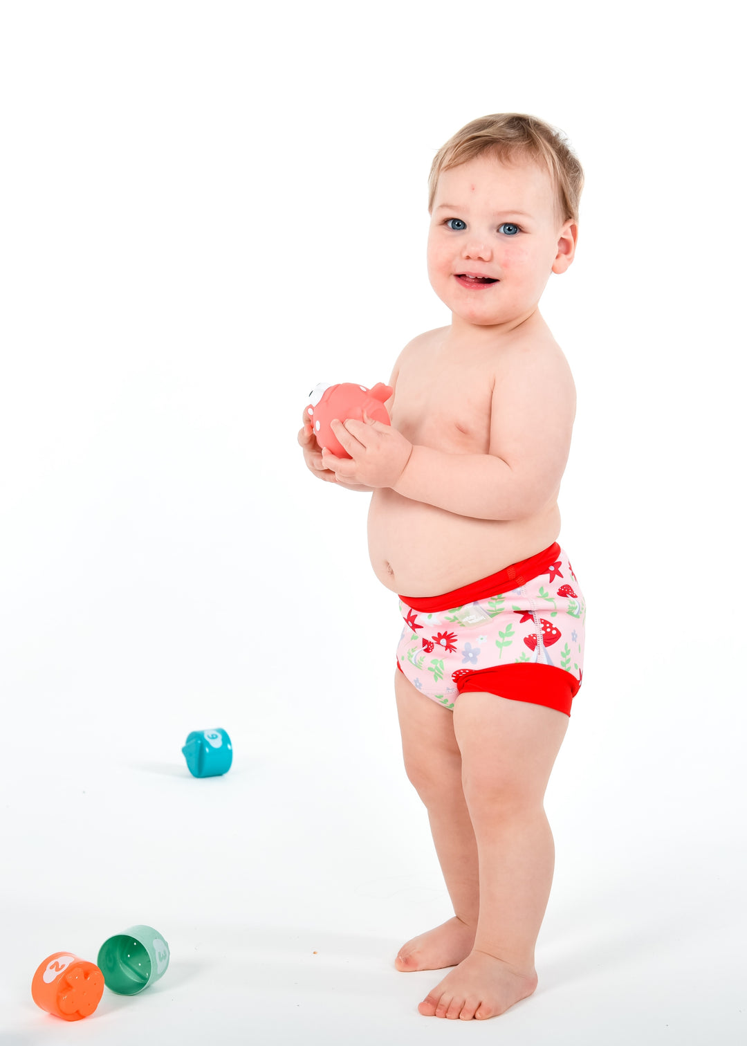 Water Babies Mushroom Blush Happy Nappy DUO