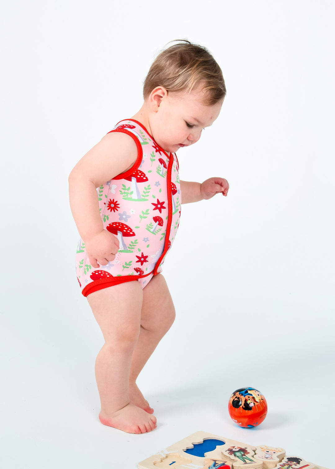 Water Babies Mushroom Blush Baby Wrap