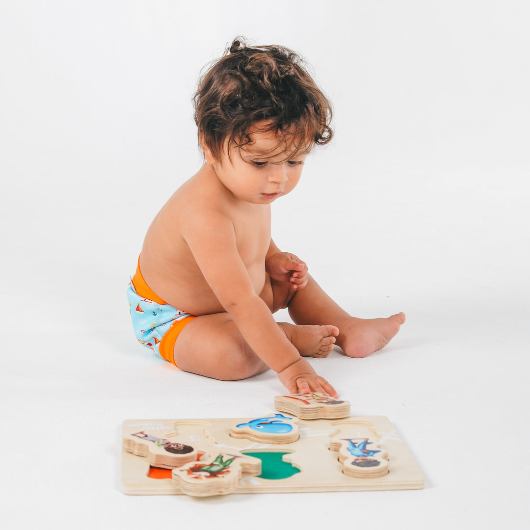 Water Babies Swimvincibles Chunky Wooden Puzzle (6 Pieces)