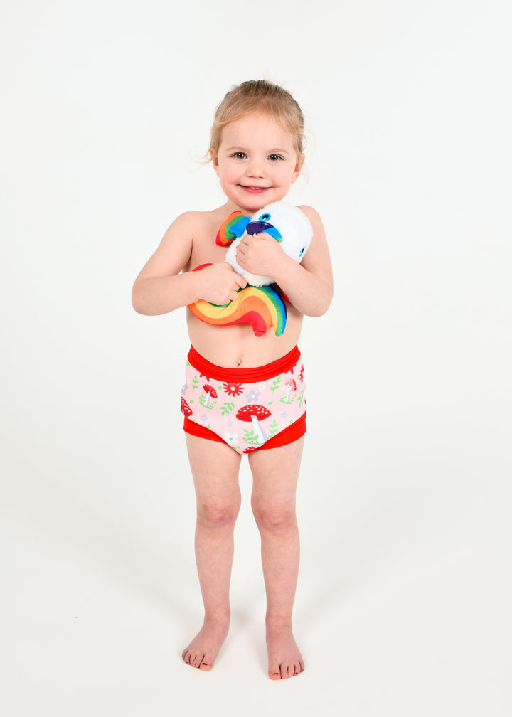 Water Babies Mushroom Blush Happy Nappy DUO