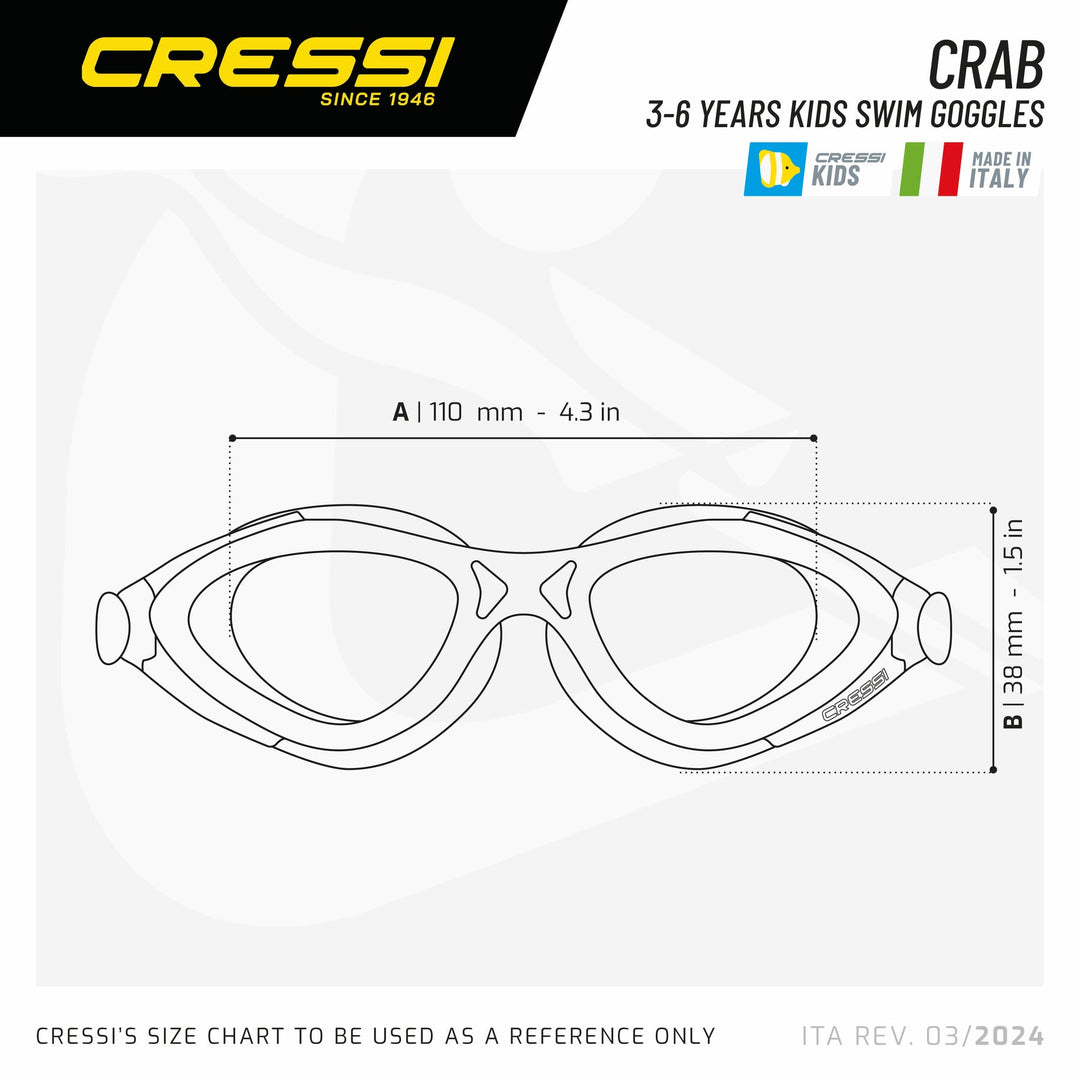 Cressi Kids Swim Goggles Crab