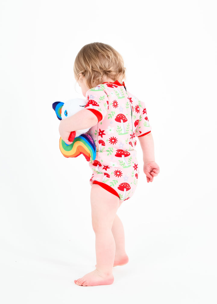 Water Babies Mushroom Blush Happy Nappy Wetsuit