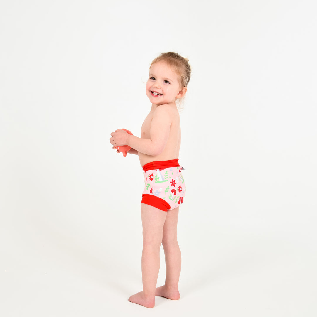 Water Babies Mushroom Blush Happy Nappy DUO